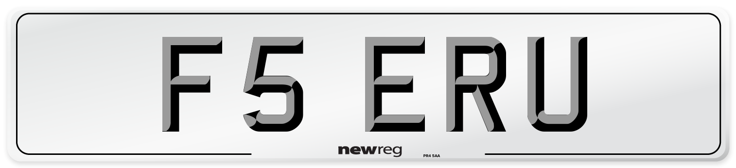 F5 ERU Number Plate from New Reg